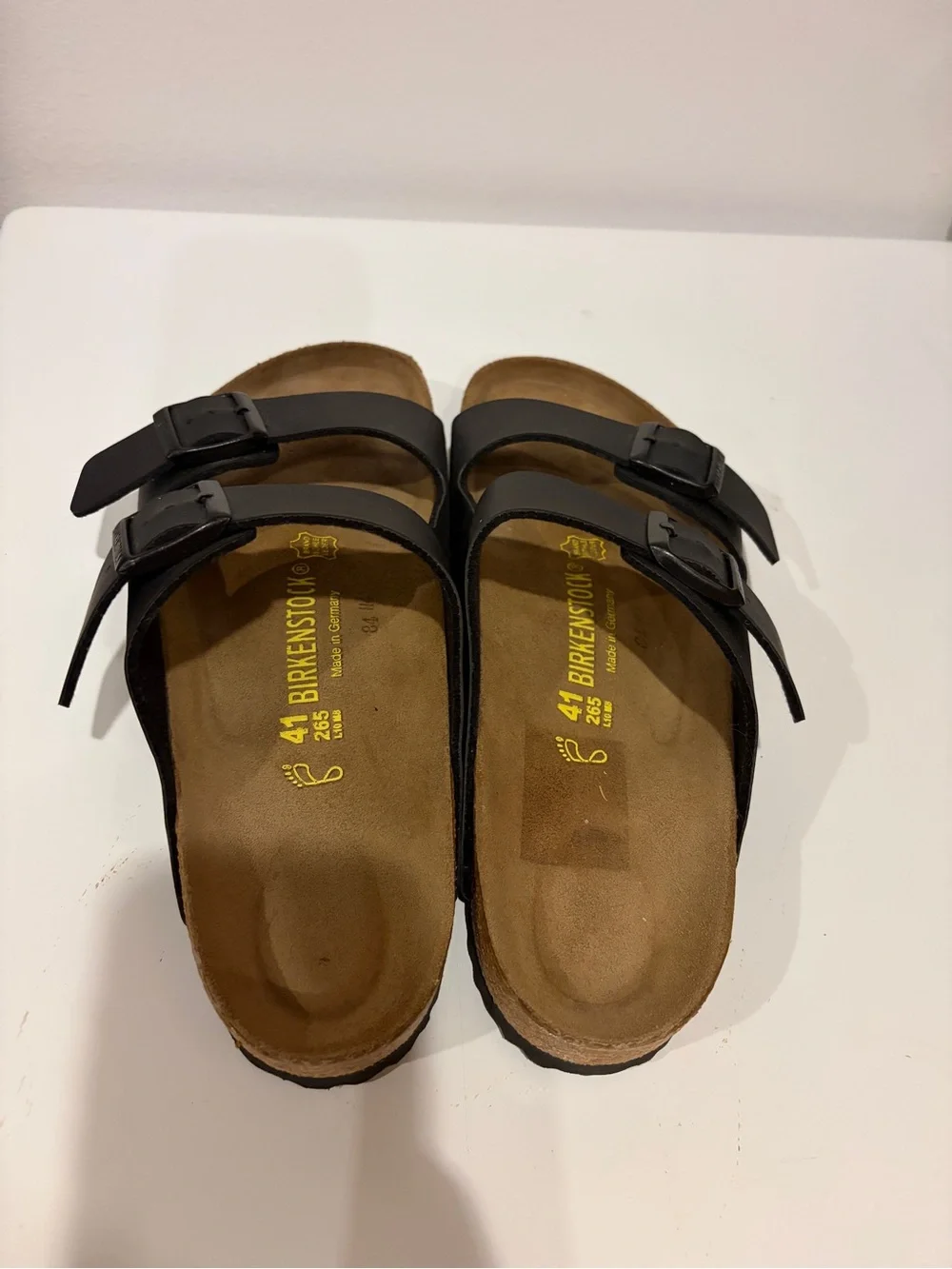 Birkenstock Kids Black Two-Strap Arizona Sandals